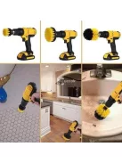 Fúrógéphez csatlakoztatható súrolókefe szett háztartási és ipari tisztításhoz