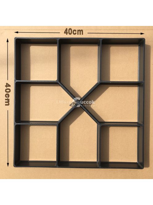 Térkő sablon 40x40 cm - Kerti és udvari burkolat készítéséhez