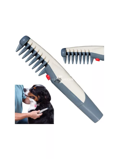 Villanyos szőrzetvágó kutyakamra - kutyaszőr gubancok eltávolítására - praktikus, könnyen használható eszköz kutyakozmetikai célokra.