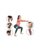 3 darab rugalmas edzőszalag szett - fitness gumiszalagok otthoni és edzőtermi edzéshez - sport rugalmas szalagok készlet - fitnesz kiegészítők erősítéshez és nyújtáshoz