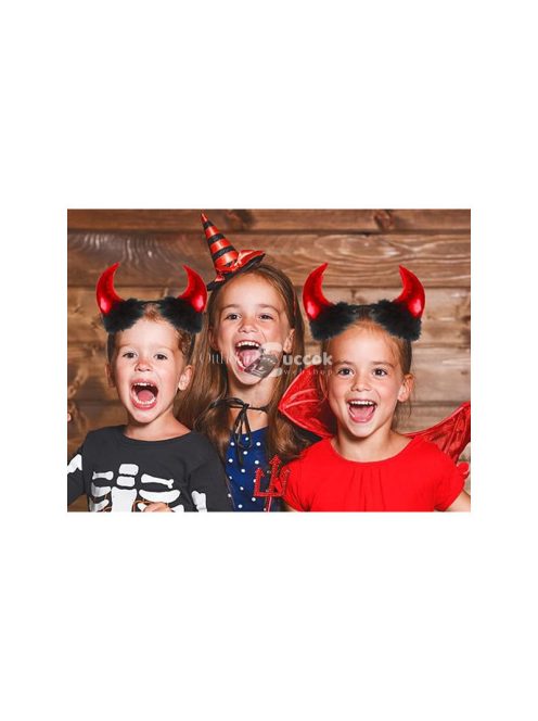 Ördög Szarv Fejpánt Halloween és Farsangi Jelmez Kiegészítő Gyerekeknek és Felnőtteknek