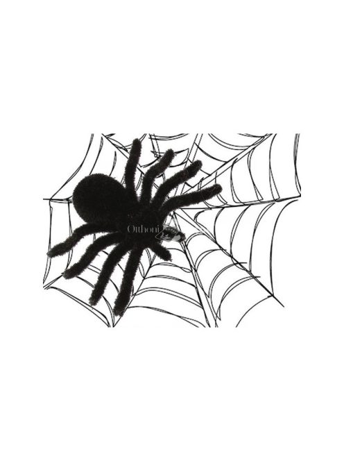 Halloween pók dekoráció 4 db - Nagy méretű rémisztő hangulatú díszítés ünnepi alkalmakra