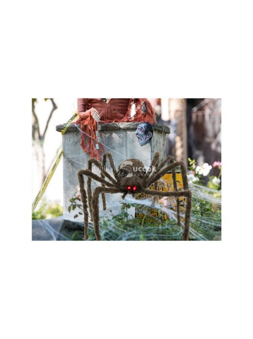 Halloween óriás pók dekoráció kültéri és beltéri használatra, ijesztő parti kiegészítő