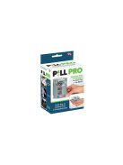 Hetente szedendő gyógyszeres doboz szervező időzített rekeszekkel és könnyű hozzáféréssel