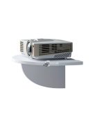 Fehér matt fali polc vázáknak, virágoknak és telefon töltésére