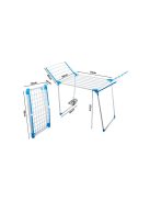 Nagy méretű összecsukható ruhaszárító állvány - kényelmes és praktikus tárolási megoldás otthonra.