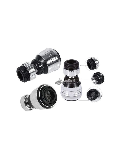 Lélegző 360°-ban mozgatható csapvízcsap kiterjesztés konyhai használatra