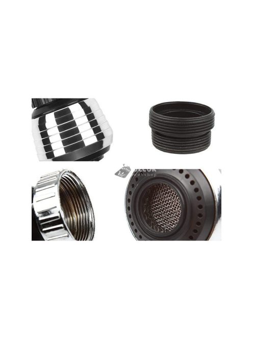 Lélegző 360°-ban mozgatható csapvízcsap kiterjesztés konyhai használatra