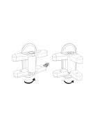 Ablaknyitó biztonsági zár 2 db - Gyermekvédelmi és betörésgátló rendszer ablakokhoz