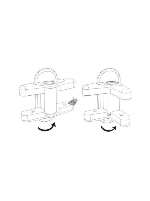 Ablaknyitó biztonsági zár 2 db - Gyermekvédelmi és betörésgátló rendszer ablakokhoz