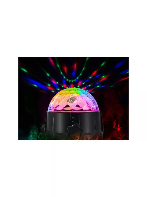 Diszkógömb LED fényeffekt RGB vetítő - Buli fényeffektek, diszkó lámpa, party dekorációs világítás