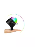Diszkógömb LED fényeffekt RGB vetítő - Buli fényeffektek, diszkó lámpa, party dekorációs világítás