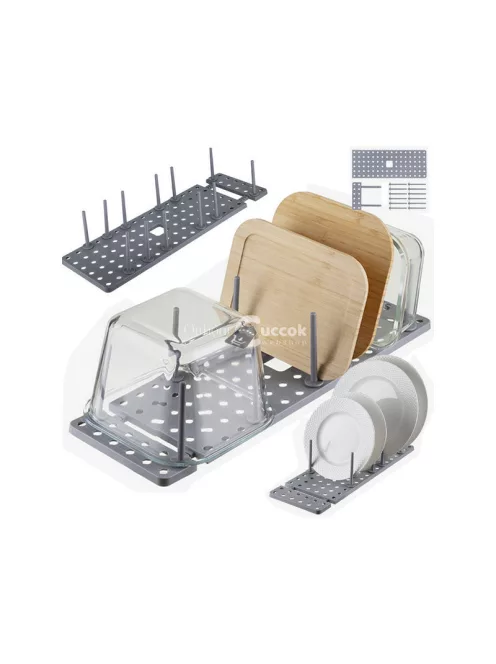 Edénytartó fiók kiegészítő fedelek tároló állvány - Praktikus konyhai szervezőrendszer a hatékony fedőtároláshoz