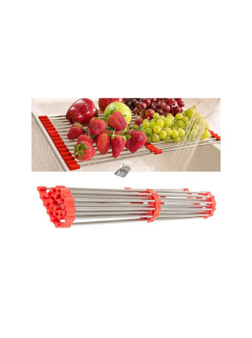 Összecsukható sütő alátét és csepegtetőtálca konyhai kiegészítőként sütéshez és szárításhoz