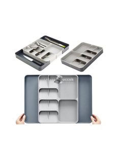   Konyhai Szervező Evőeszköz Fiók Tároló - Praktikus Tárolómegoldás Konyhai Segédeszközök Rendezésére