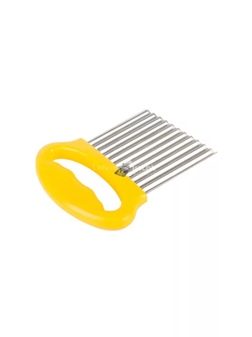 Hullámos pengés rozsdamentes acél kés burgonya, gyümölcs és zöldség vágásához és szeleteléséhez