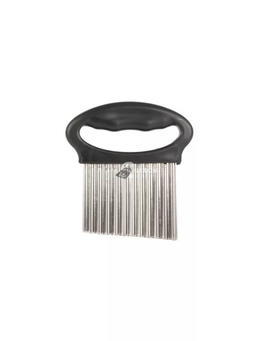 Hullámos pengés rozsdamentes acél kés burgonya, gyümölcs és zöldség vágásához és szeleteléséhez