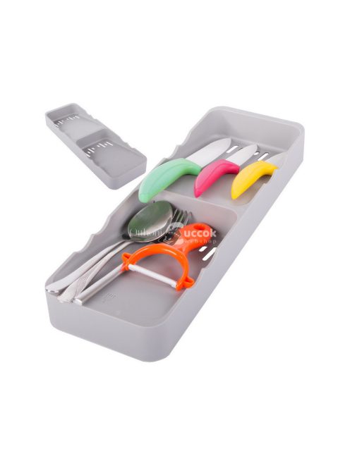 Konyhai evőeszköz fiókrendező és tároló - Praktikus konyhai rendszerező megoldás evőeszközök tárolására