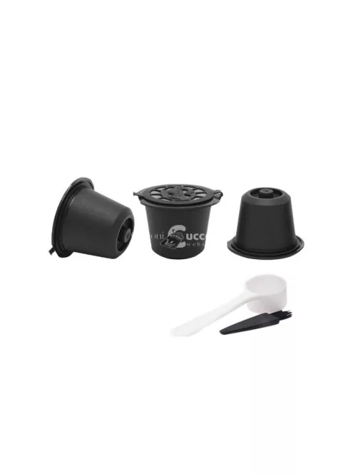 5 db újrafelhasználható Nespresso kompatibilis kávékapszula készlet otthoni kávéfőzéshez