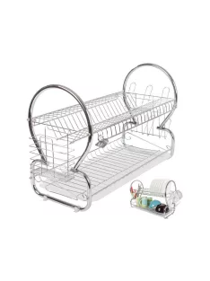   Kétszintes csepegtető állvány robotgép tartozékok szárítására és tárolására