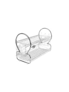 Kétszintes csepegtető állvány robotgép tartozékok szárítására és tárolására