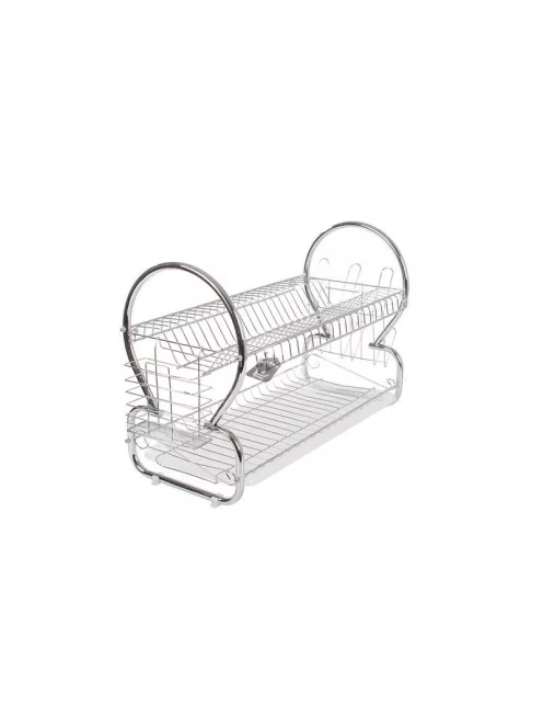 Kétszintes csepegtető állvány robotgép tartozékok szárítására és tárolására