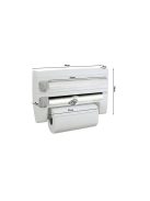 4 az 1-ben konyhai fólia és papírtartó szervező rendszer