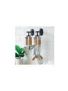 Konyhai akasztó forgó edénytartóval és akasszal - Praktikus tároló megoldás konyhai eszközökhöz