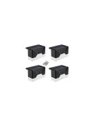 Napelemes LED Kerti és Lépcső Lámpa 4 db - Terasz, Kerítés, Éjjeli Fényérzékelővel