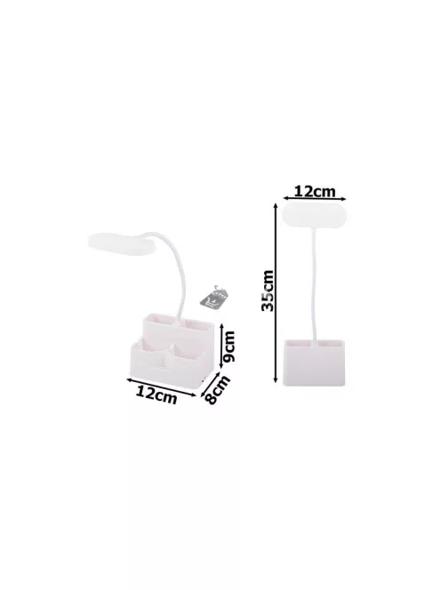 Iskolai íróasztali LED lámpa 24 LED-del és beépített tárolóval