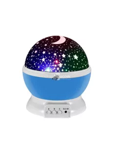   Forgatható csillagos éjszakai fényforrás gyerekszobába és hálószobába dekoratív világítótestként