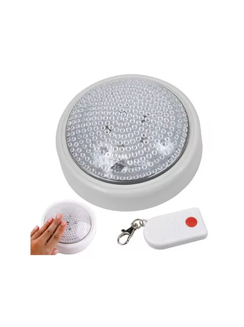 Érintésérzékeny LED lámpa 5 darab LED-del, távirányítóval és elemekkel, otthoni világításhoz