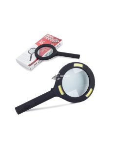   Kézi olvasólupa 3x nagyítással, SMD LED világítással, üveglencsével olvasáshoz és részletvizsgálathoz