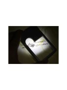 Olvasólámpa 3x és 6x nagyítással, állítható fényerővel és fókuszálható lencsékkel