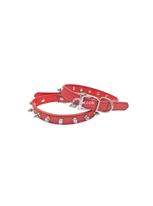 Tüskés kutya nyakörv öko bőr, állítható méretű, tartós és stílusos kiegészítő kutyáknak