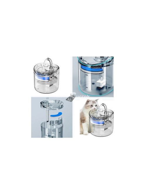 Automatikus csendes működésű itató tál háziállatoknak - Kutyák és macskák számára