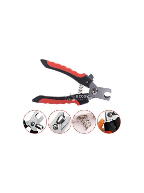 Kutyaköröm- és macskaköröm-vágó olló zárral – Biztonságos és hatékony körömápoló eszköz kisállatoknak