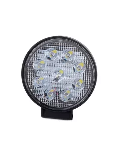   Munkalámpa halogén kör alakú 9 LED 27W nagy teljesítményű keresőfény kültéri és ipari használatra