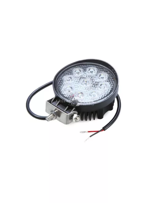 Munkalámpa halogén kör alakú 9 LED 27W nagy teljesítményű keresőfény kültéri és ipari használatra