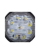 Munkalámpa halogén kör alakú 9 LED 27W nagy teljesítményű keresőfény kültéri és ipari használatra