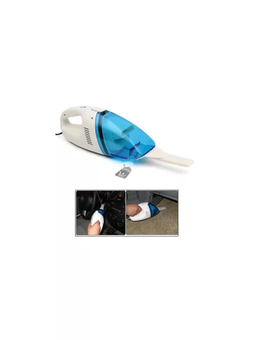 Autós porszívó akkumulátorral, zsákos kivitelben, 12V-os töltéssel - Hatékony hordozható tisztító eszköz autókhoz