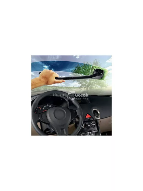 Univerzális mikroszálas ablaktörlő és ablakmosó kefe - ablaktisztító eszköz hosszú nyéllel