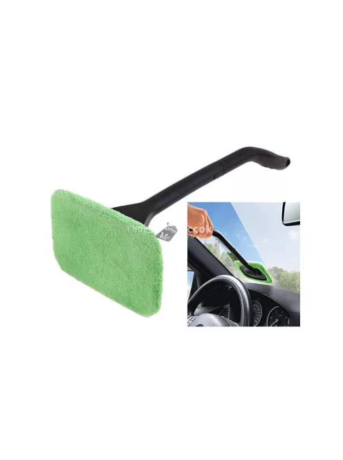 Univerzális mikroszálas ablaktörlő és ablakmosó kefe - ablaktisztító eszköz hosszú nyéllel