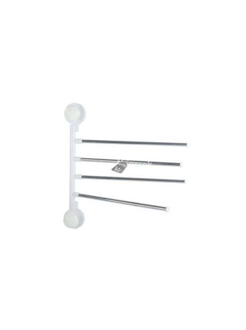 Forgatható fürdőszobai törölközőtartó 4 karos dizájnnal és karácsonyfaág alakú elemekkel