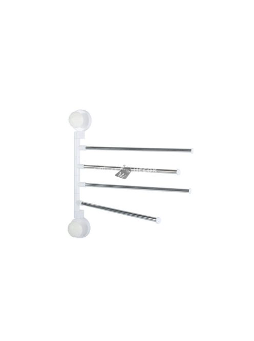 Forgatható fürdőszobai törölközőtartó 4 karos dizájnnal és karácsonyfaág alakú elemekkel