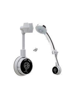   Zuhanyszett szívókorongos tartóval - fürdőszobai kiegészítő a zuhanyfej kényelmes tárolásához