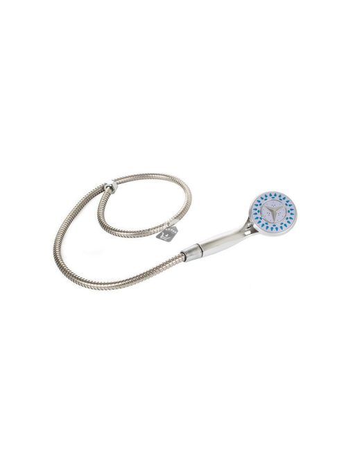 Zuhanykészlet kézi zuhanyfejjel, 3 funkciós állítható zuhanytartóval és flexibilis tömlővel fürdőszobai használatra