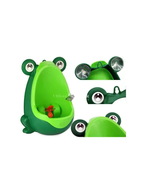 Falra szerelhető béka alakú fiú gyerek piszoár - gyerek WC piszoár fiúknak