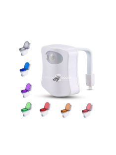   WC fény mozgásérzékelővel és szürkület érzékelővel, praktikus éjszakai világítás fürdőszobába