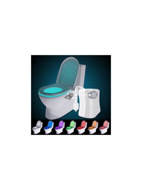 WC fény mozgásérzékelővel és szürkület érzékelővel, praktikus éjszakai világítás fürdőszobába